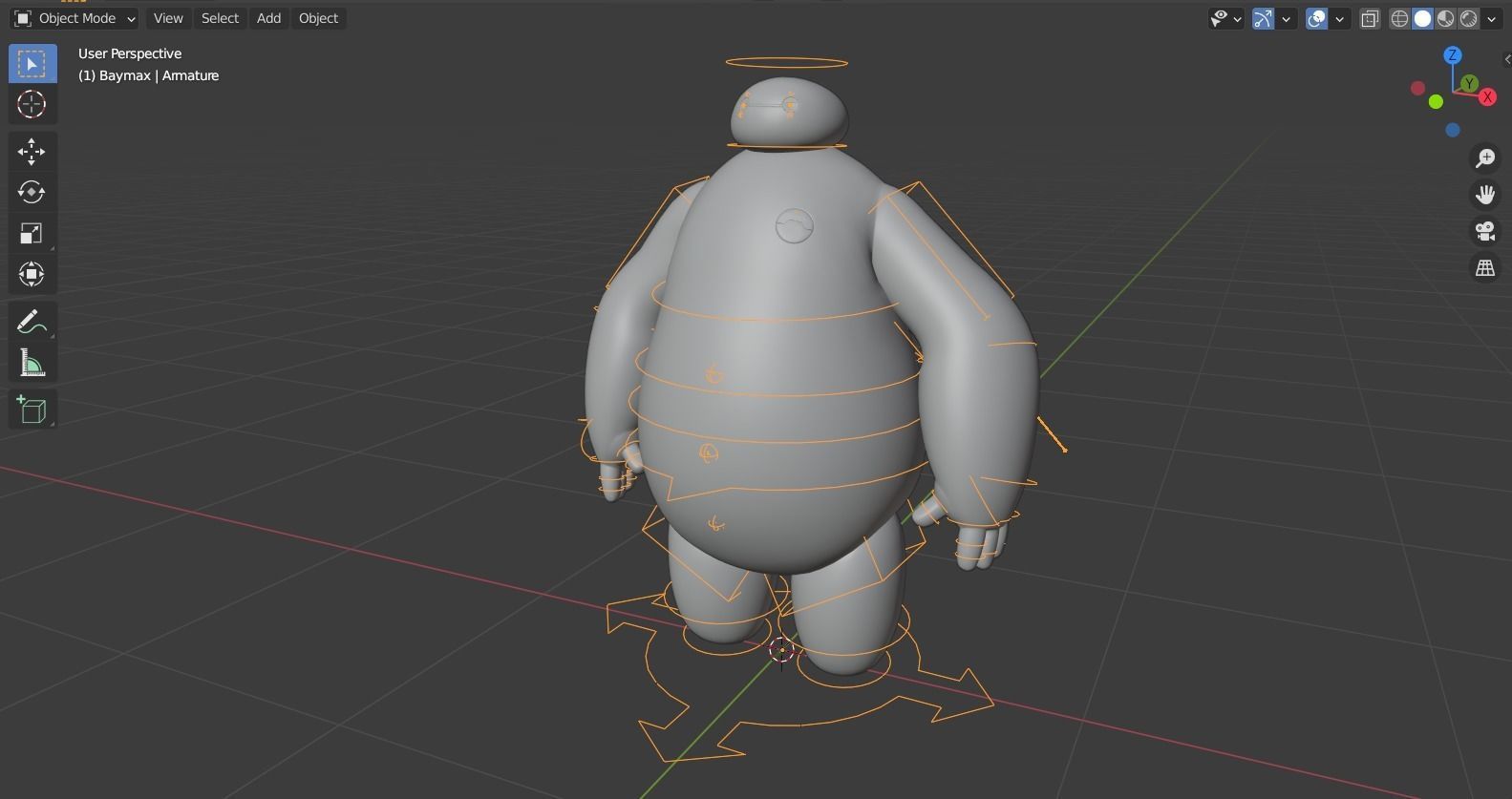Big hero 6 - Baymax rigged 3D model_12