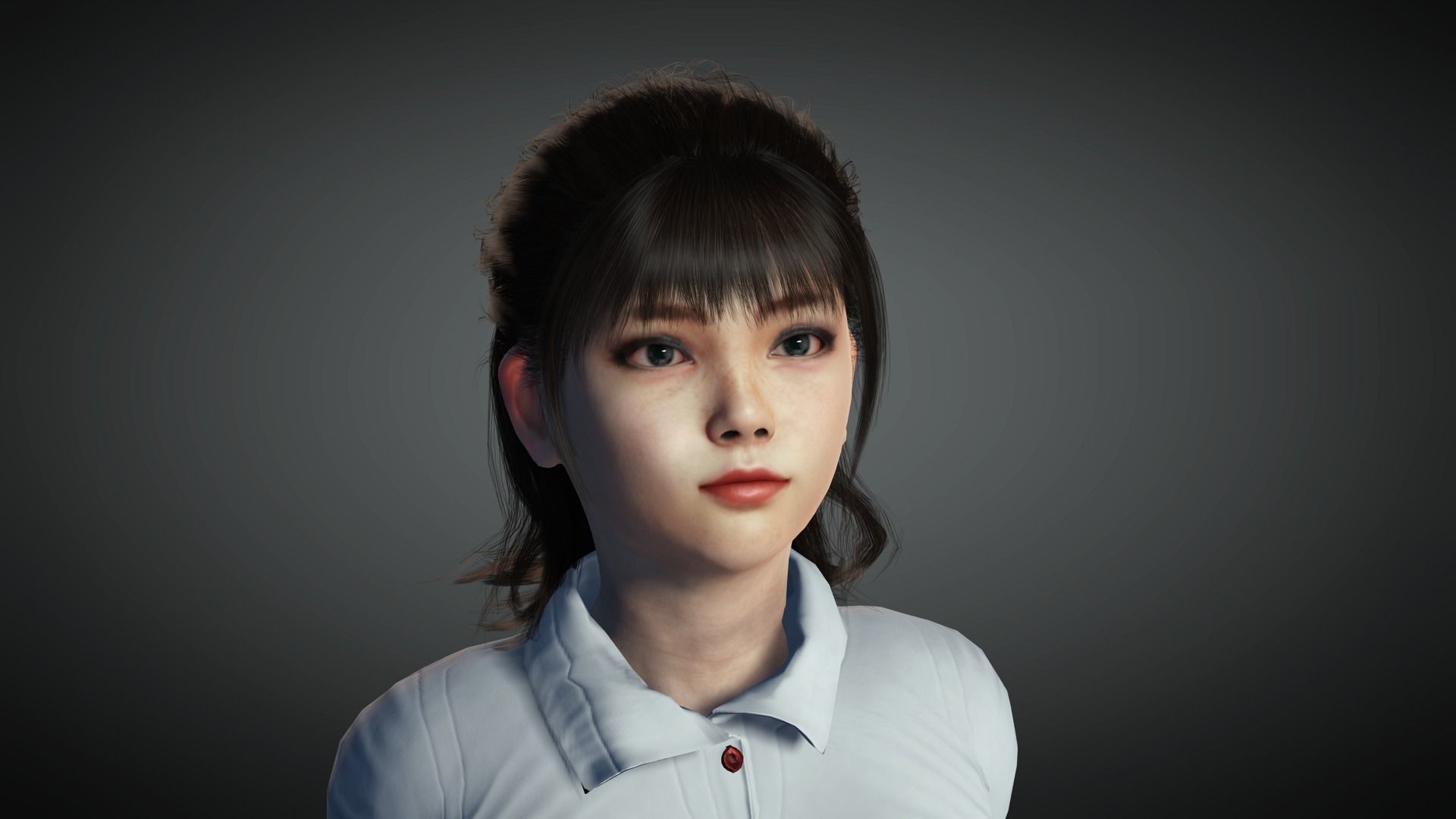 AAA Realistic Female Character 16 Low-poly 3D model_14