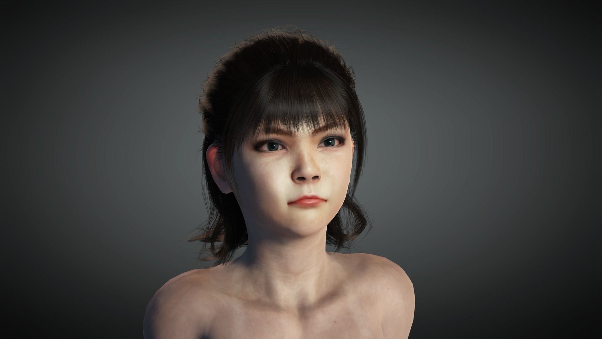 AAA Realistic Female Character 16 Low-poly 3D model_17