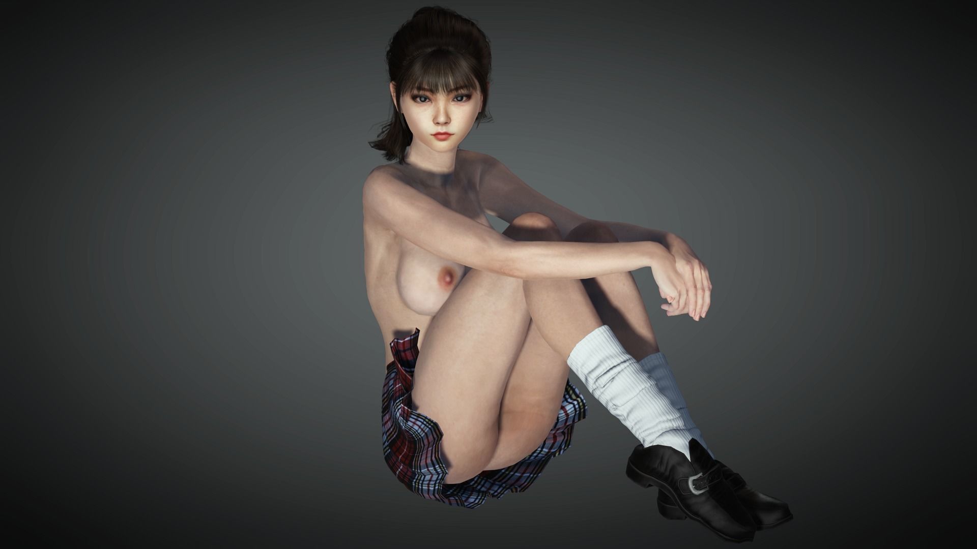 AAA Realistic Female Character 16 Low-poly 3D model_21