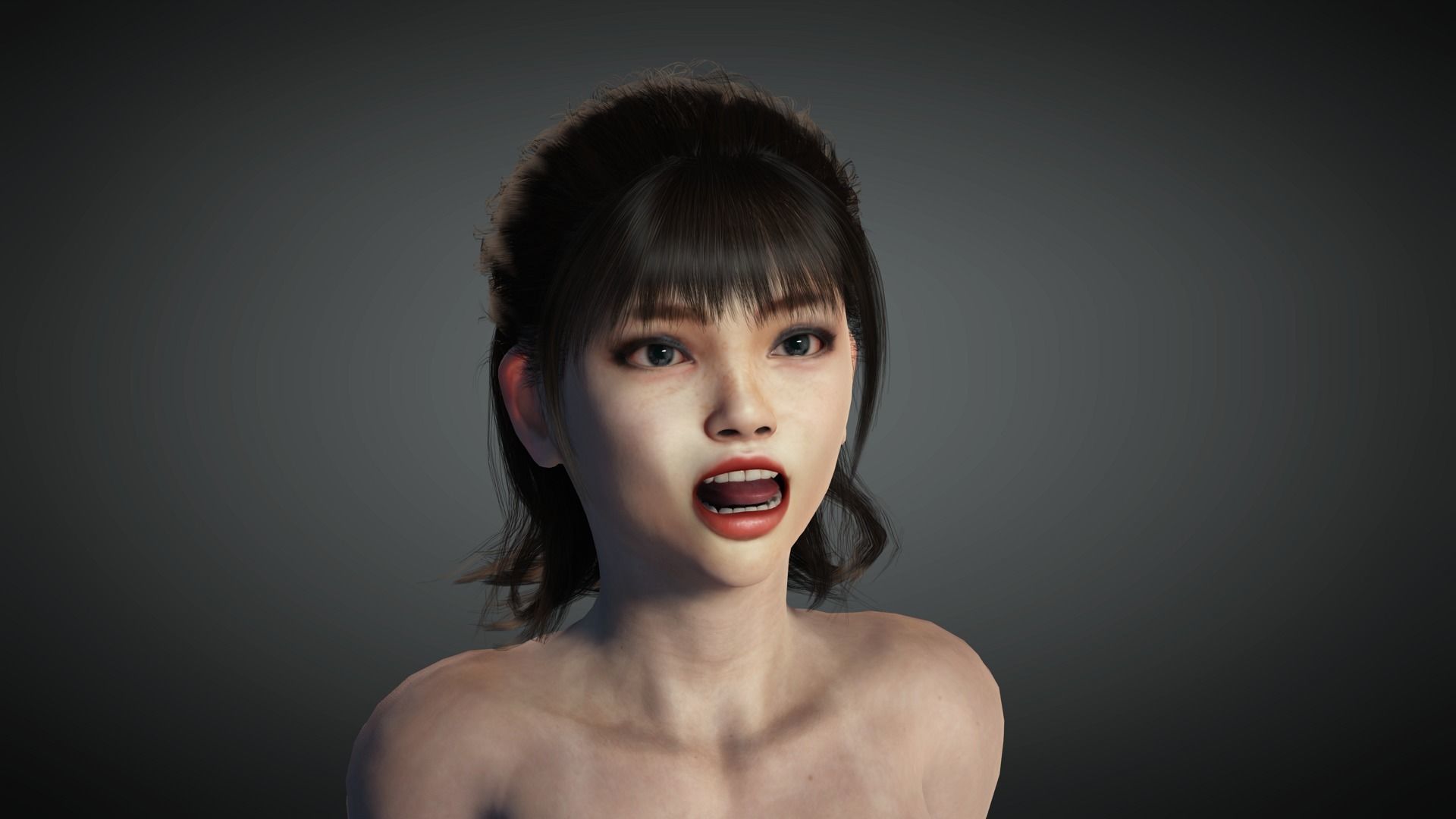 AAA Realistic Female Character 16 Low-poly 3D model_16