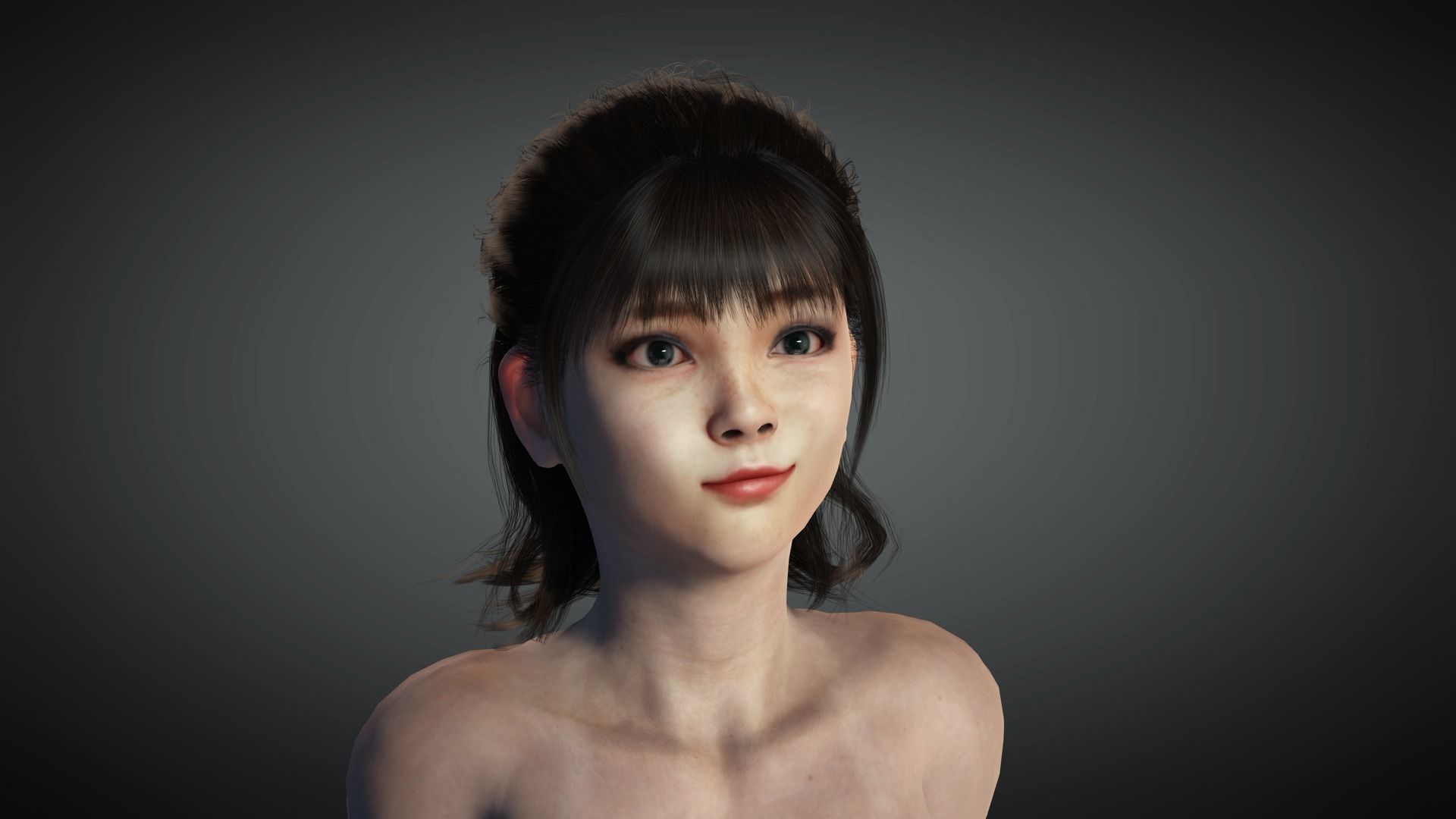 AAA Realistic Female Character 16 Low-poly 3D model_19