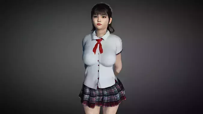 AAA Realistic Female Character 16 Low-poly 3D model AAA Realistic Female Character 16 Low-poly 3D model