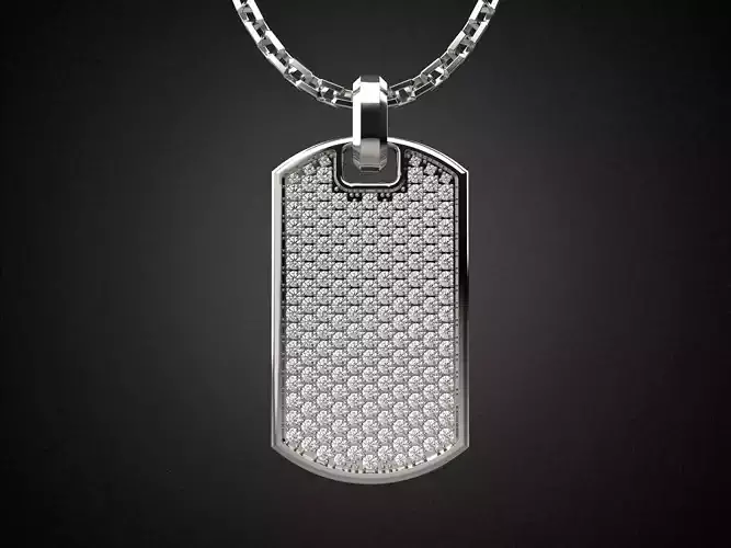 Soldier token pendant P9 3D print model