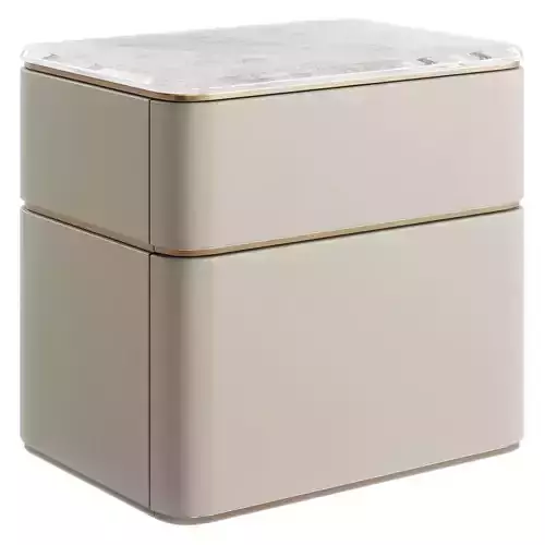 Fendi Lambert Side Table Clear Glass Low-poly 3D model Fendi Lambert Side Table Clear Glass Low-poly 3D model