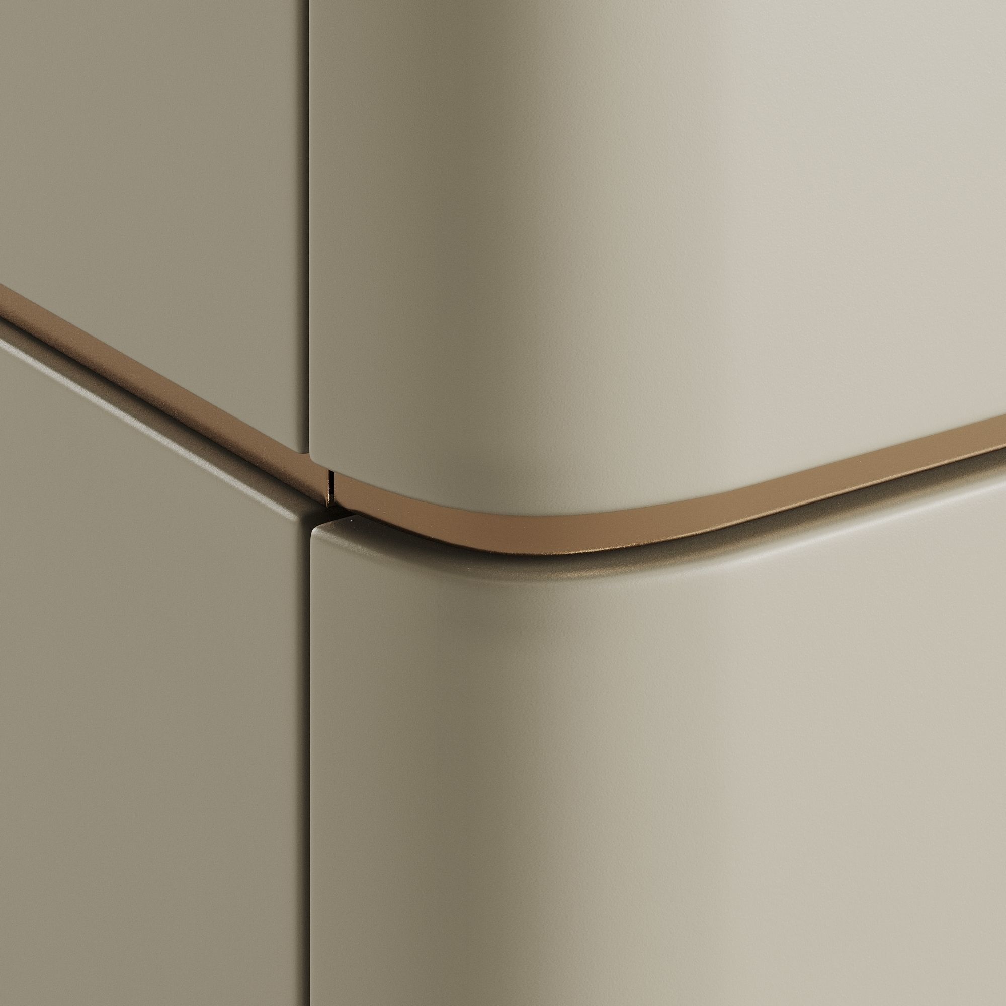 Fendi Lambert Side Table Clear Glass Low-poly 3D model_2