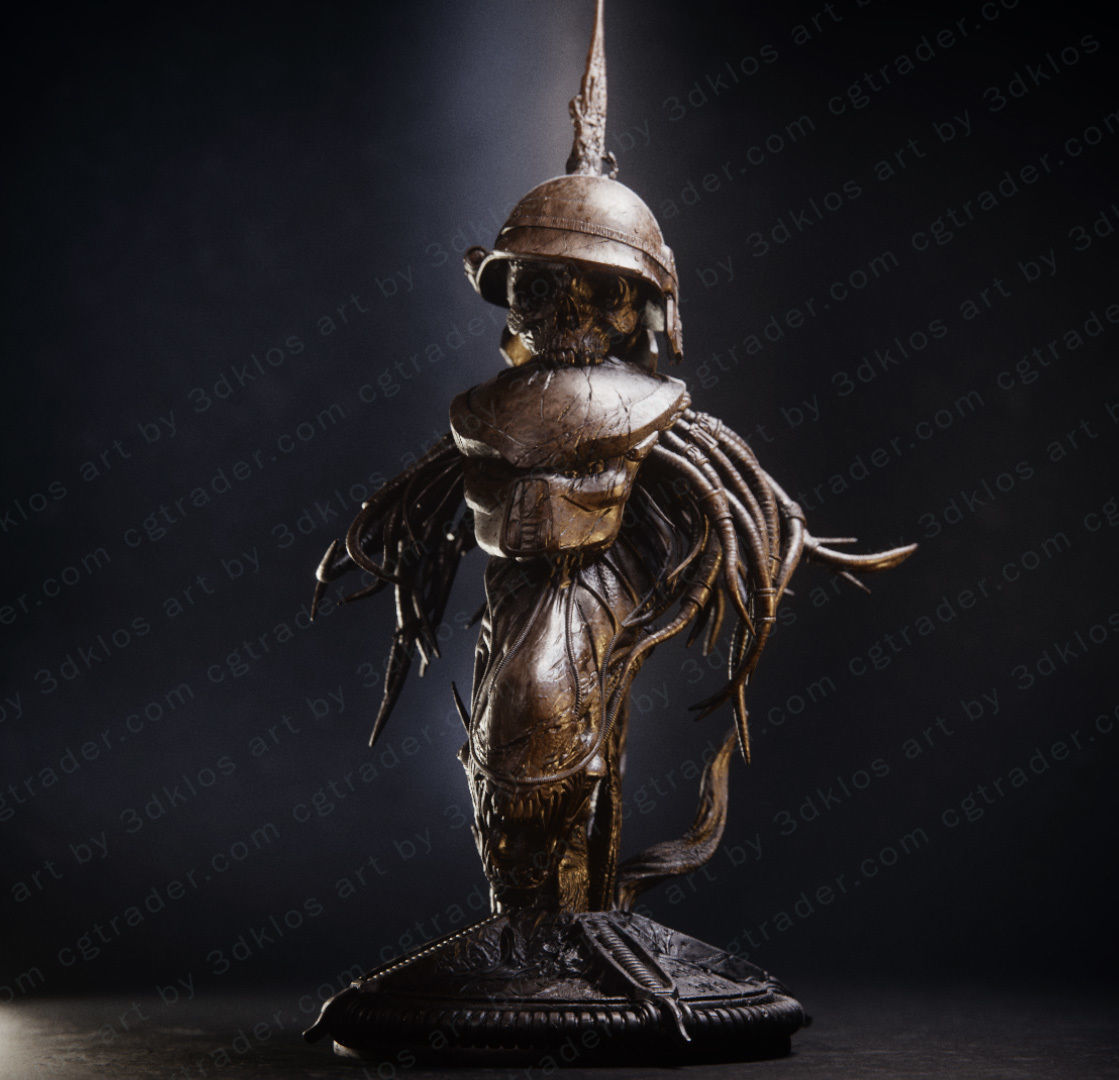 AVP trophy - printable STL 3D model 3D print model_7