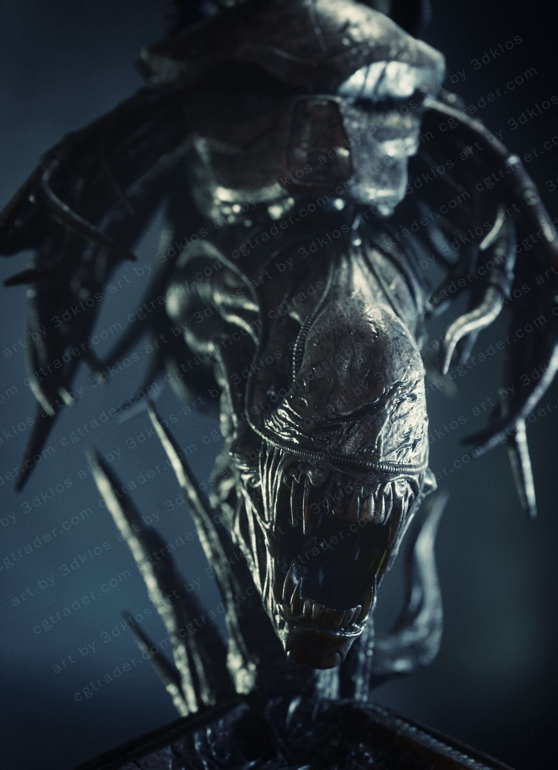 AVP trophy - printable STL 3D model 3D print model_5