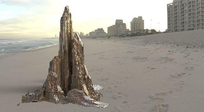 Giants causeway rock tower small version 3D model