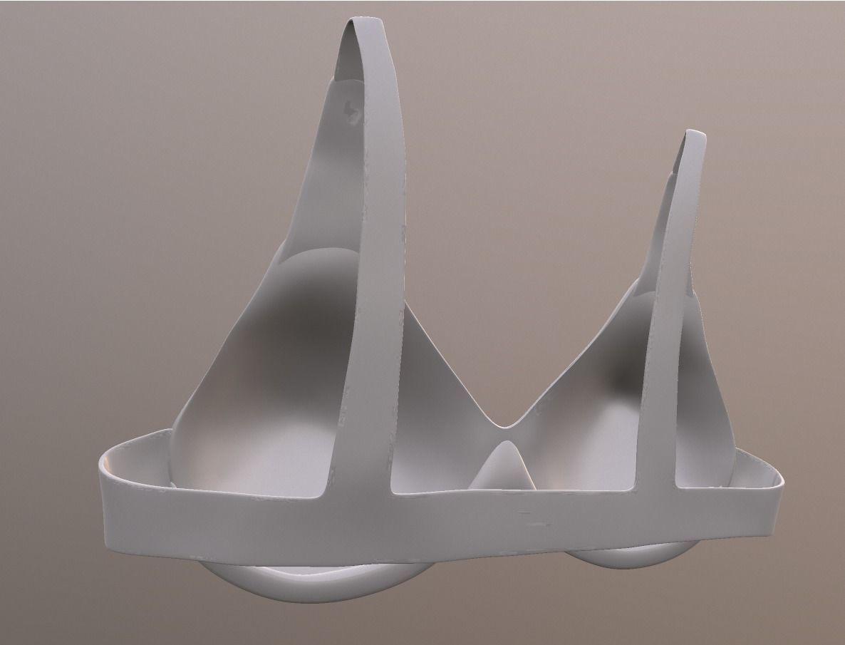 BRA retro comic style pop art object Decor 3D print model_3