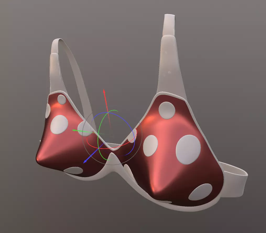 BRA retro comic style pop art object Decor 3D print model_0