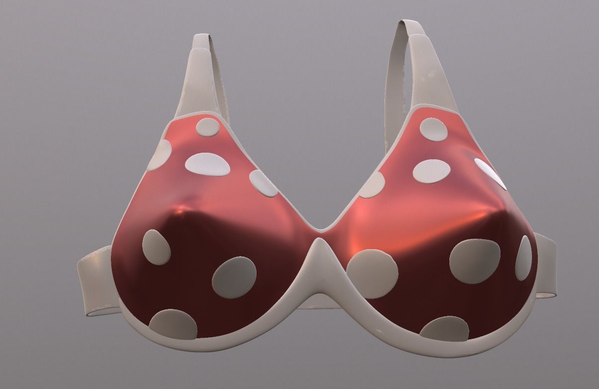 BRA retro comic style pop art object Decor 3D print model_2