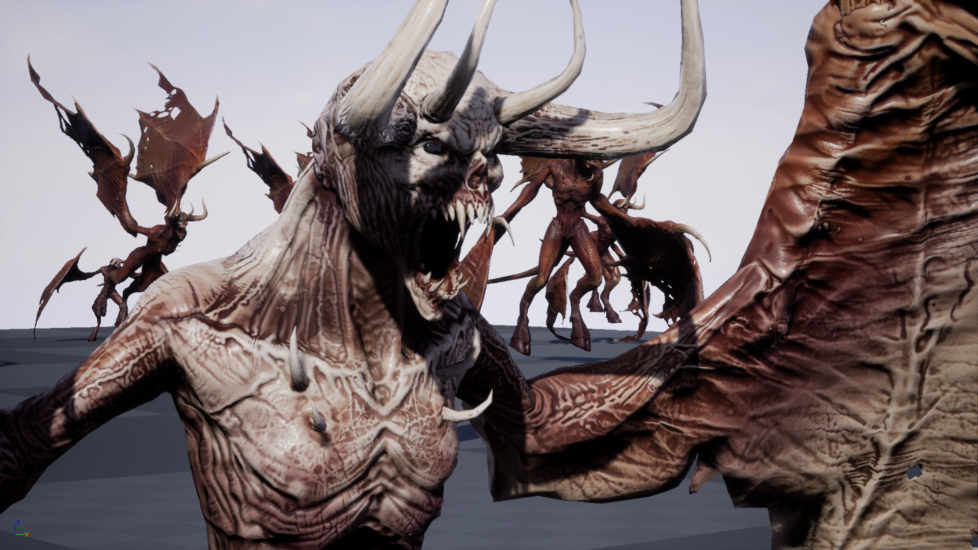 FlyingDemon1 golden demon Low-poly 3D model_38