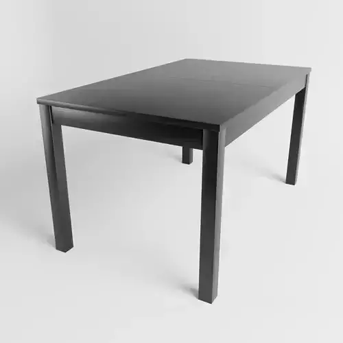 Wooden table  black