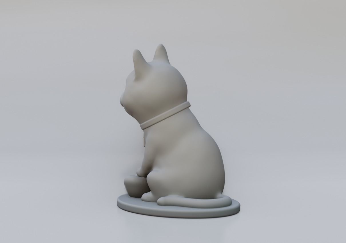 Maneki Cat 3D print model_9