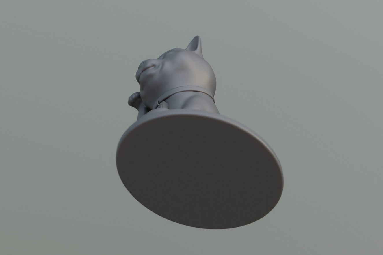Maneki Cat 3D print model_11
