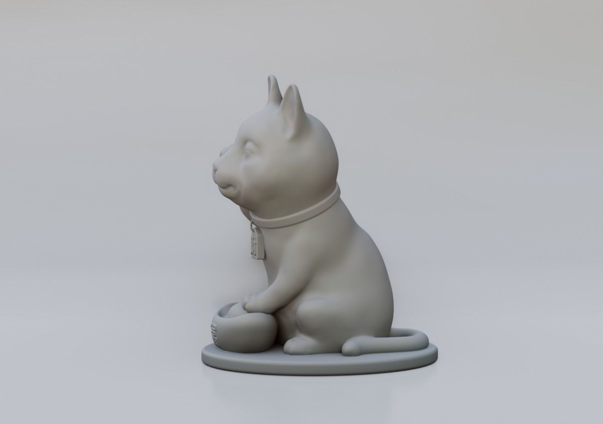 Maneki Cat 3D print model_7
