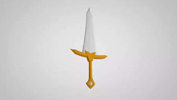 Low Poly Thick Sword