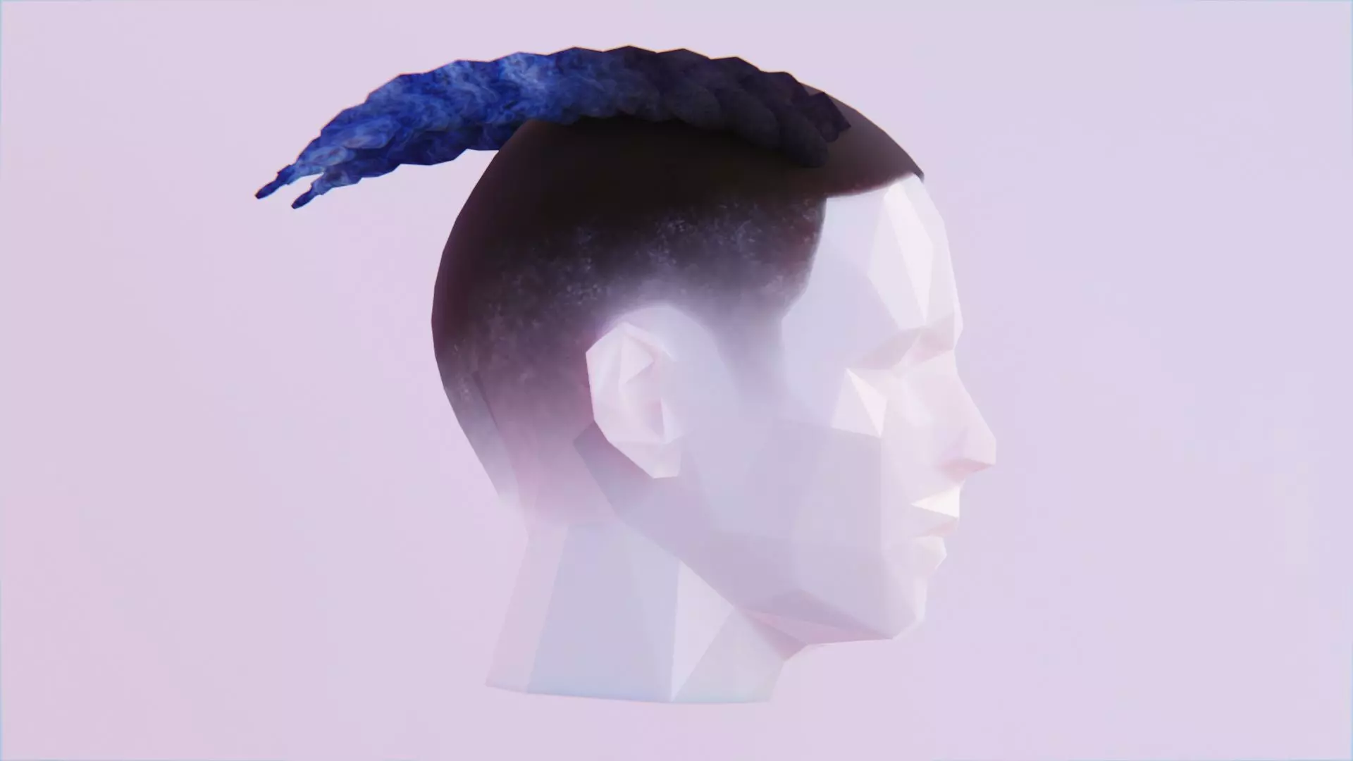 XXXtentacion Fishtail Braids Low-poly 3D model_0