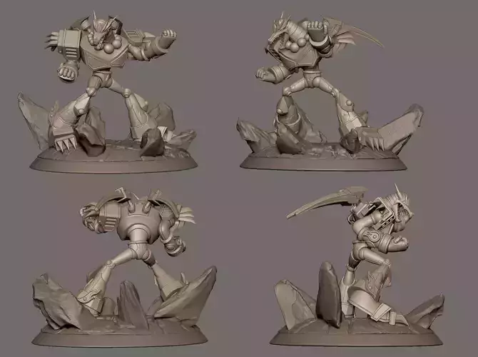 Megaman x6 Magma Dragoon STL