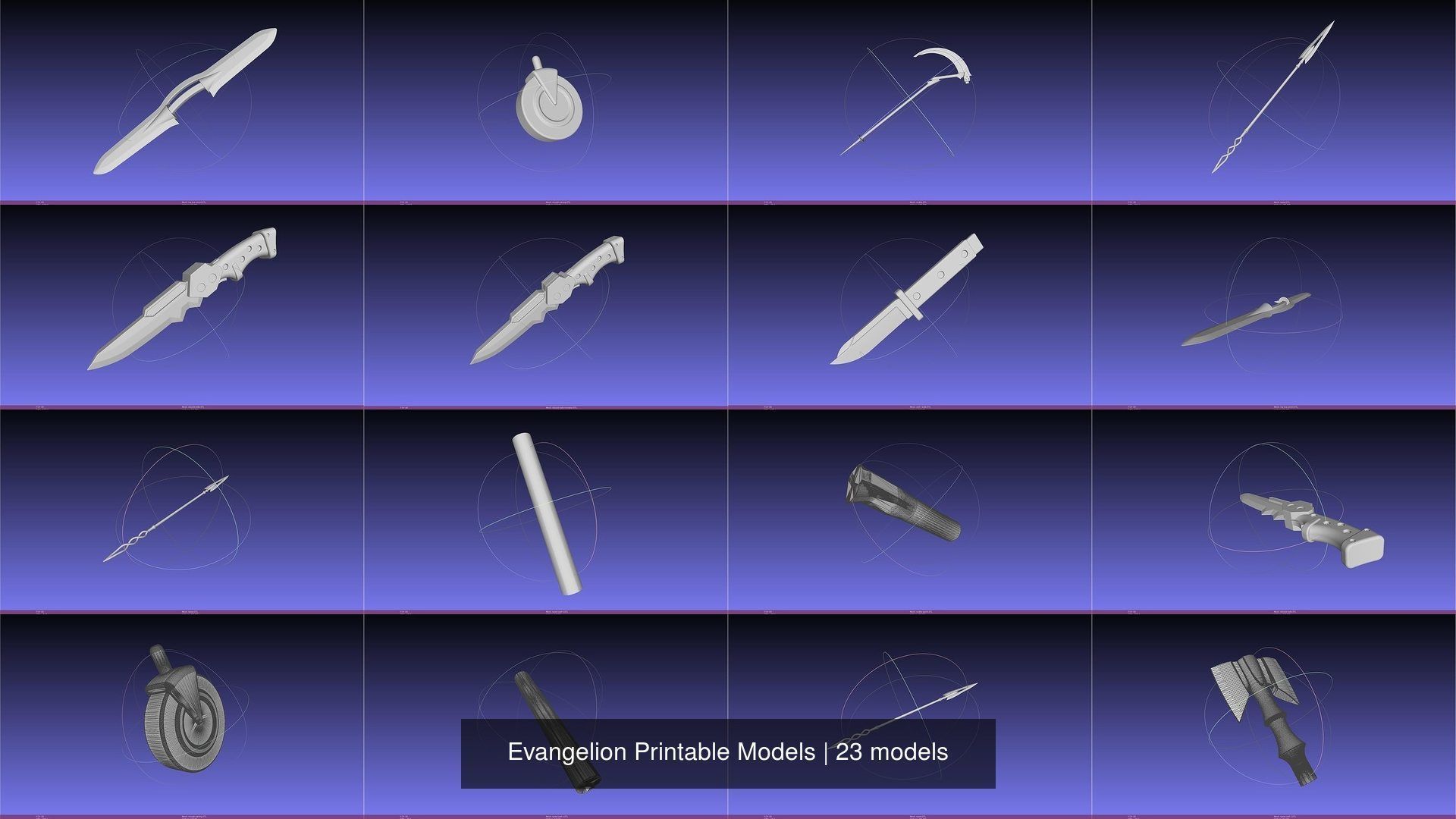 Evangelion Printable Models 3D Model Collection_15