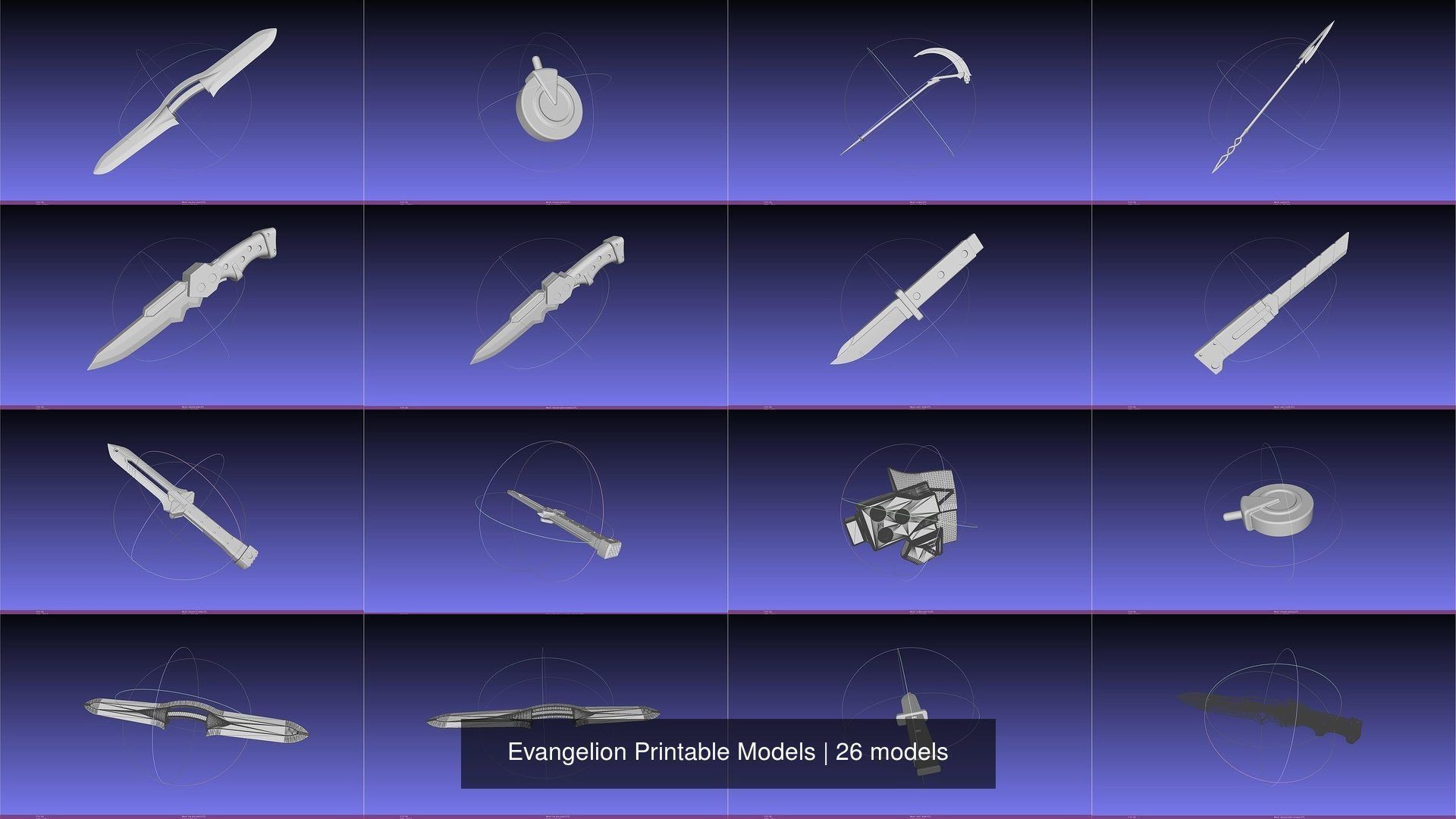 Evangelion Printable Models 3D Model Collection_7