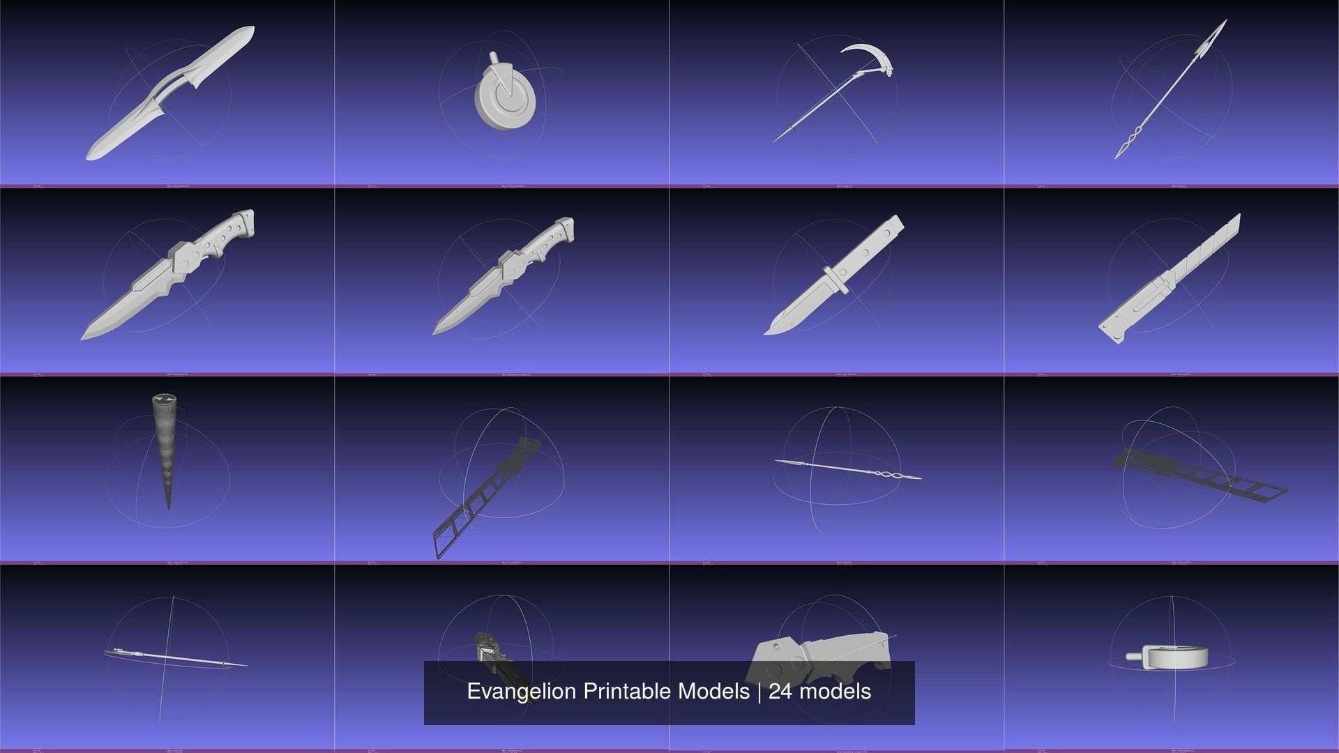 Evangelion Printable Models 3D Model Collection_16