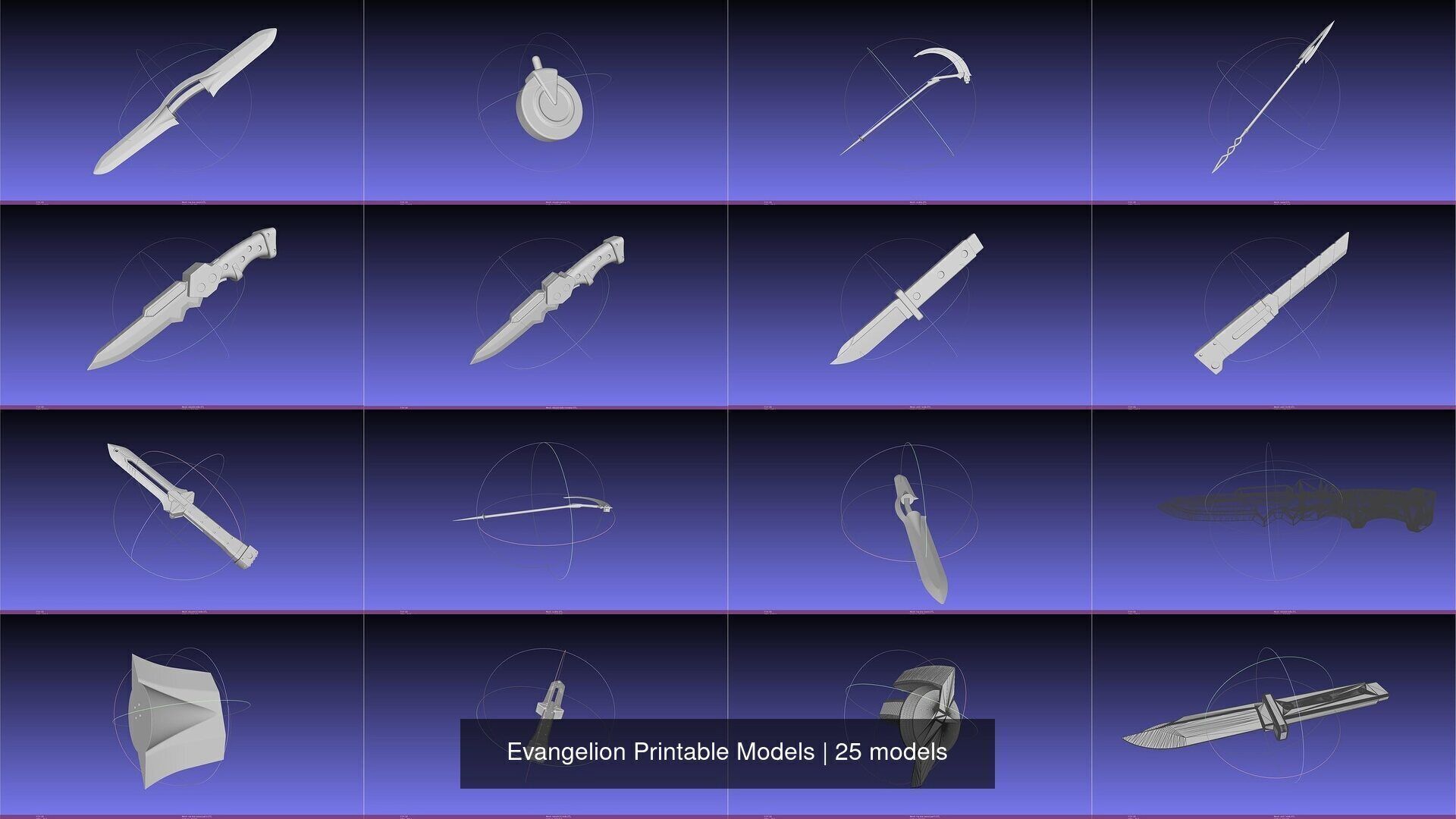 Evangelion Printable Models 3D Model Collection_6