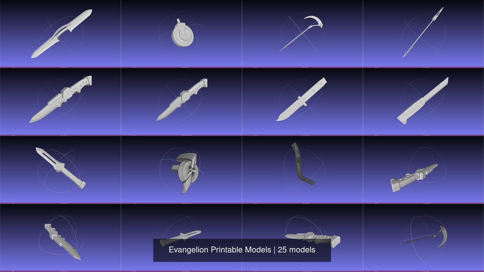 Evangelion Printable Models 3D Model Collection_12