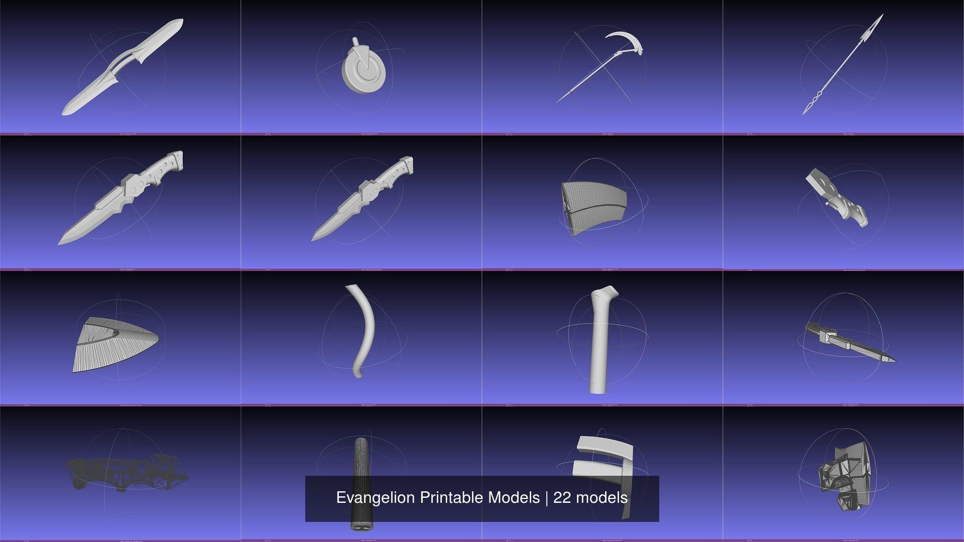 Evangelion Printable Models 3D Model Collection_18