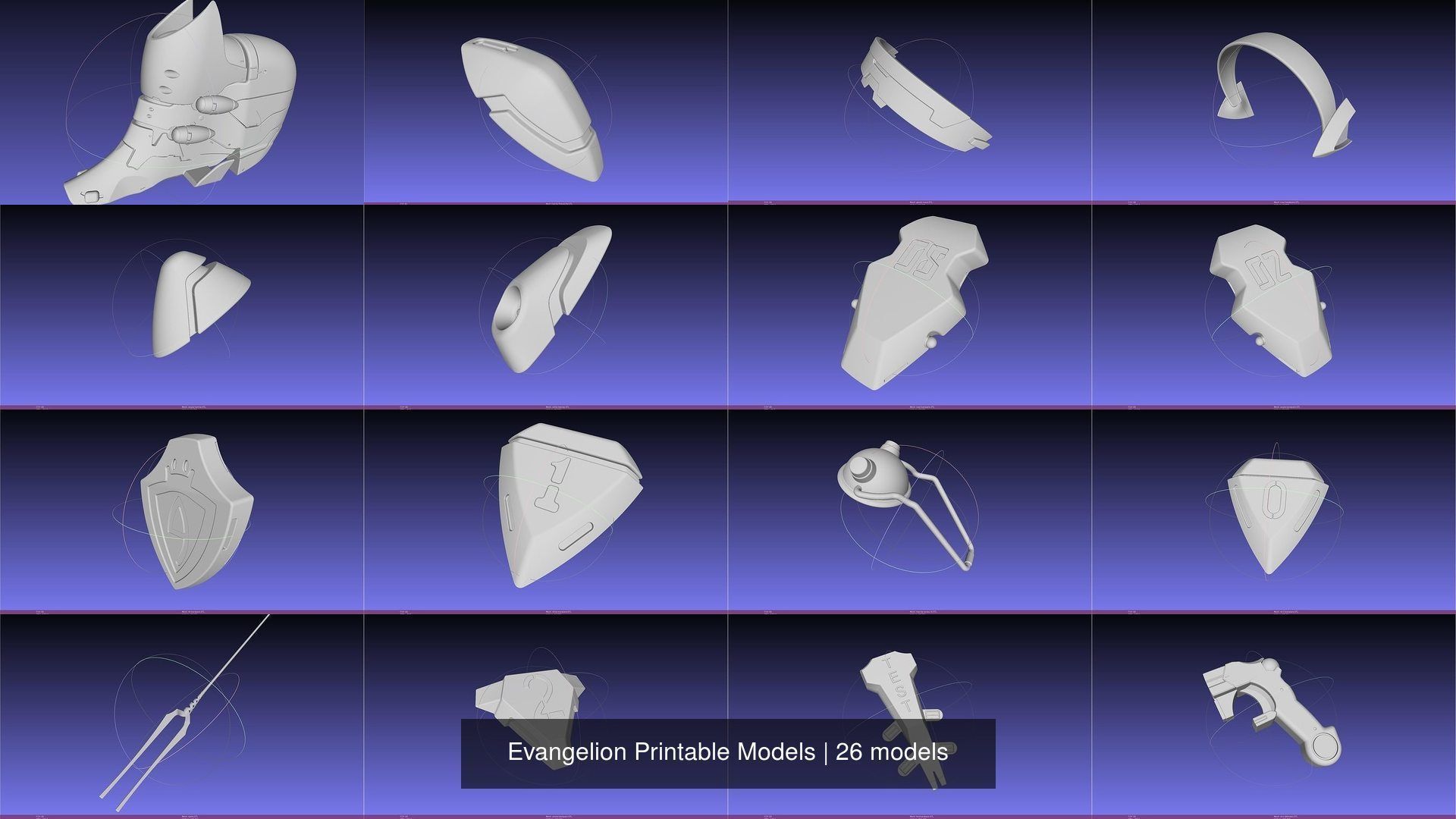 Evangelion Printable Models 3D Model Collection_4