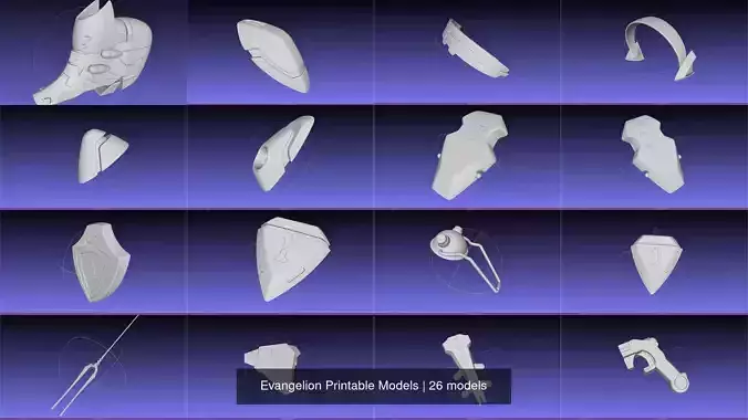Evangelion Printable Models