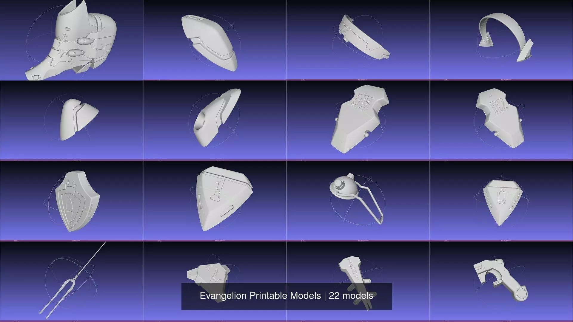 Evangelion Printable Models 3D Model Collection_0