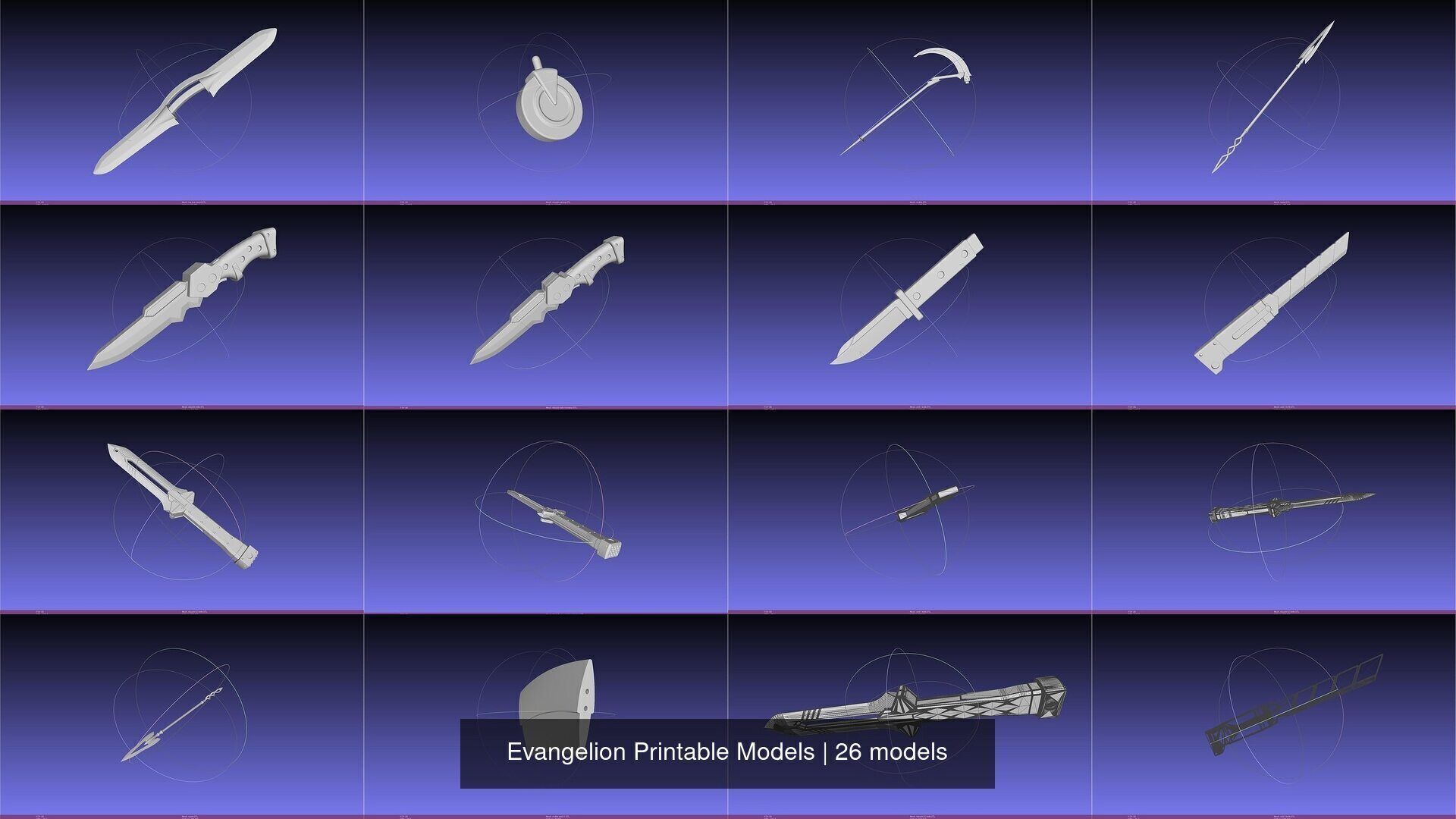 Evangelion Printable Models 3D Model Collection_3