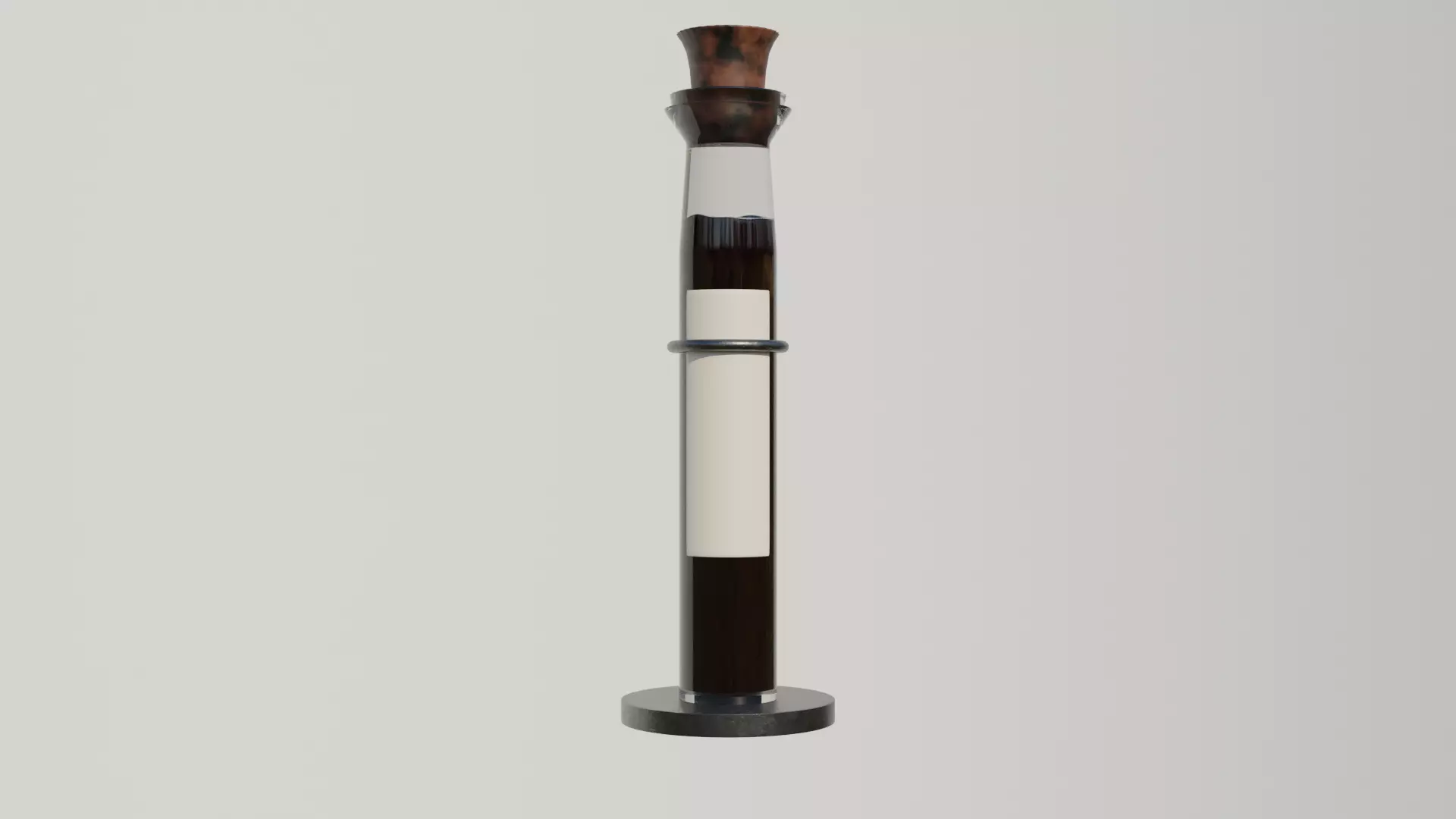 Single potion vial and holder Free 3D model_0