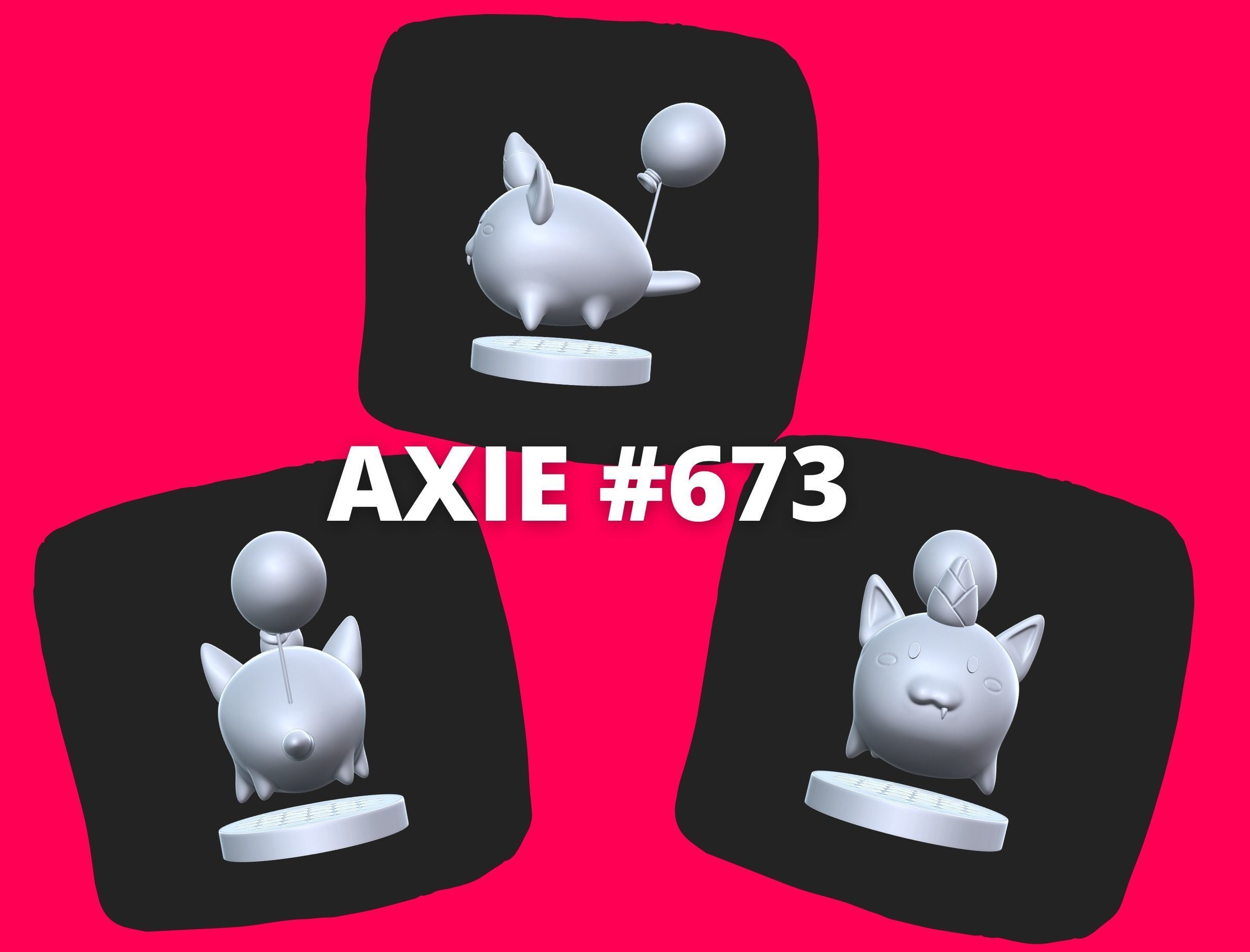 Miniature Axie Infinity - Fear The Cracker - Beast 3D Printable  3D print model_1