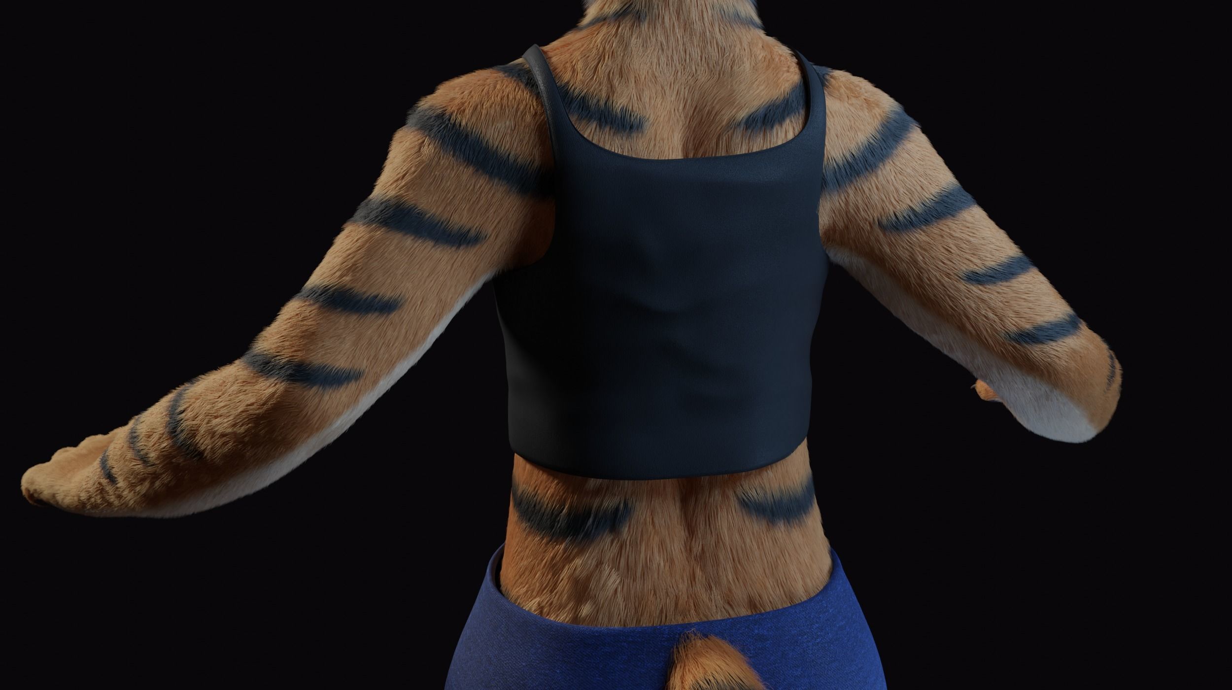 Morgana Anthro Tiger 3D model_29