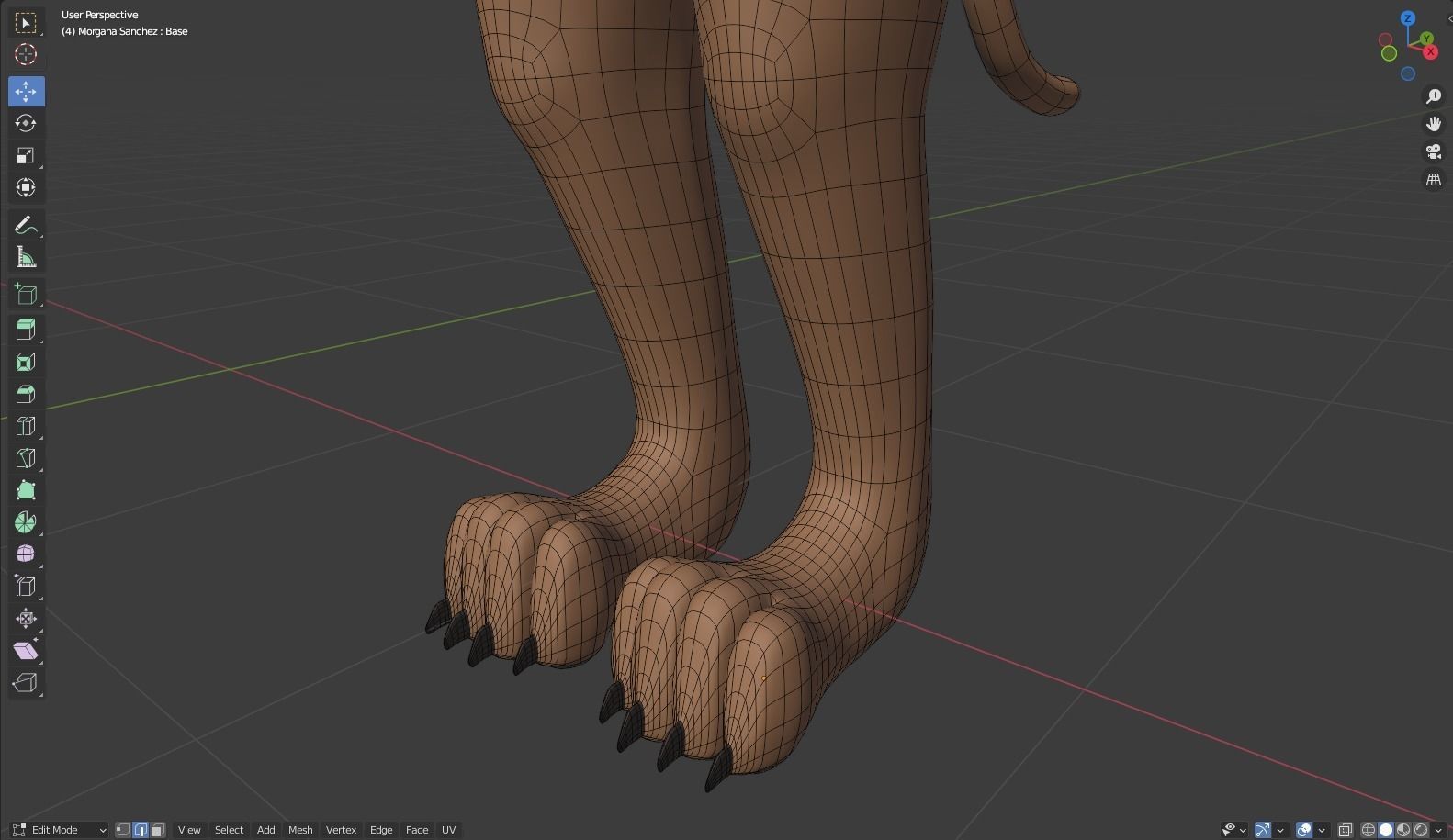 Morgana Anthro Tiger 3D model_61