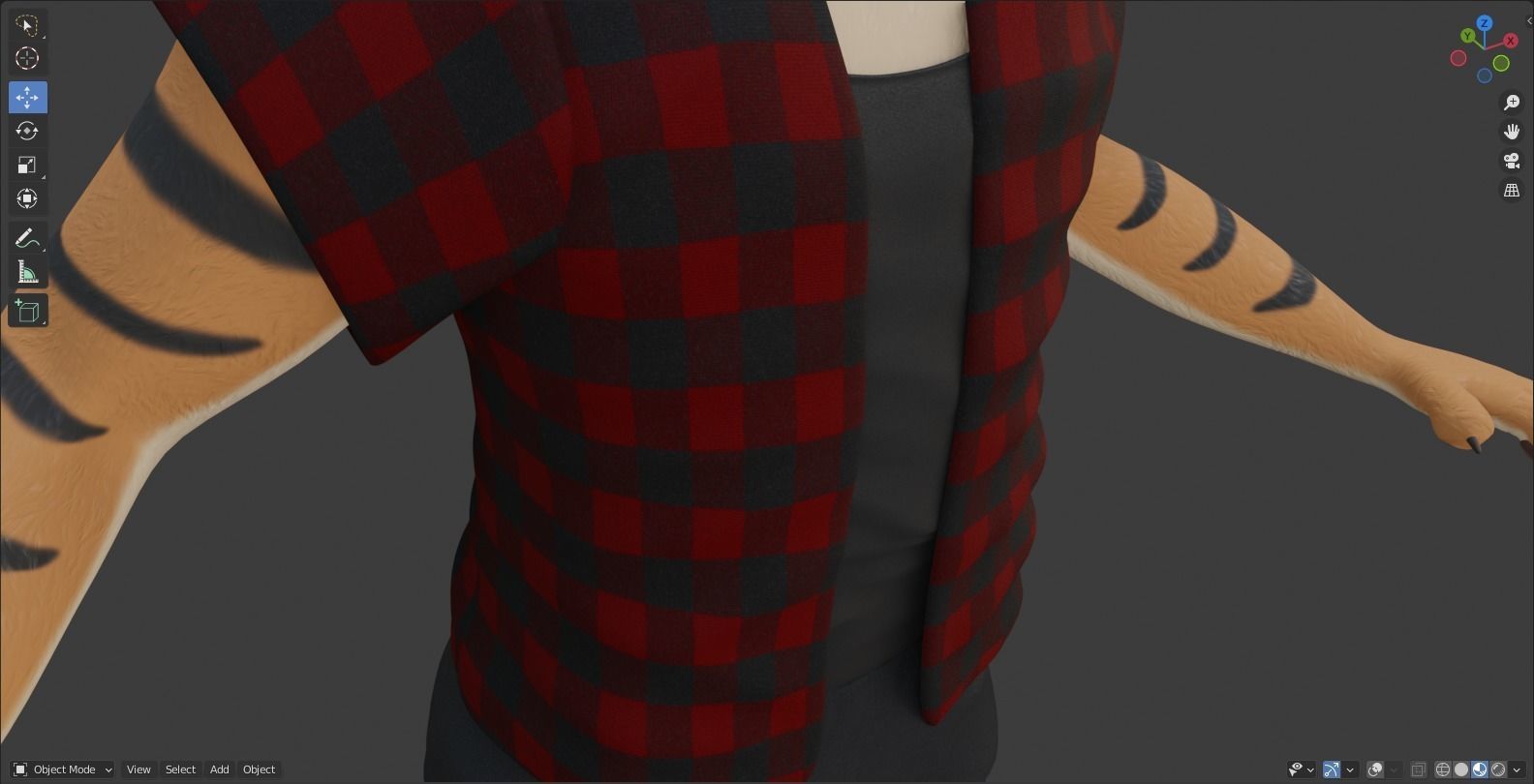 Morgana Anthro Tiger 3D model_85