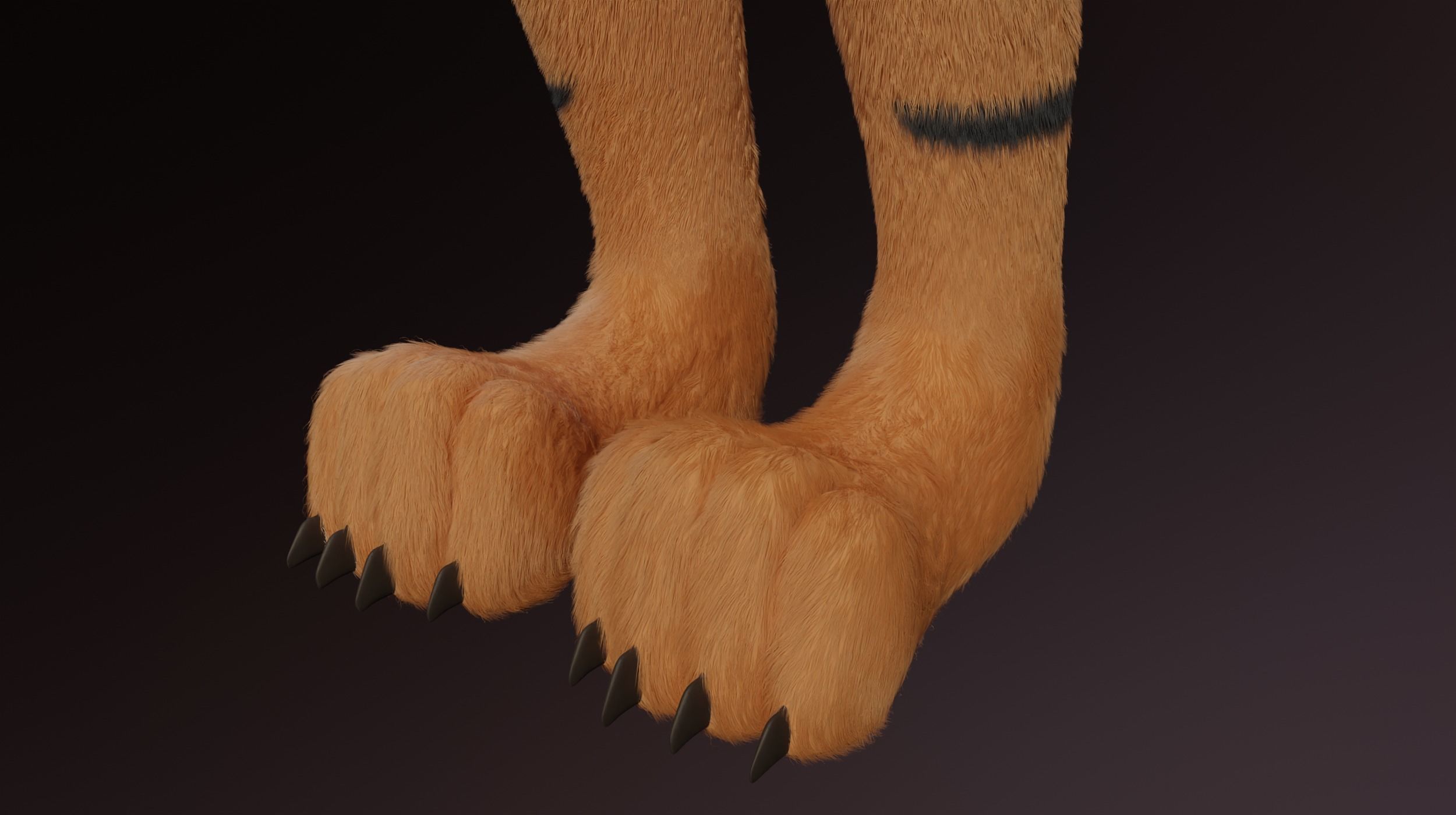 Morgana Anthro Tiger 3D model_13