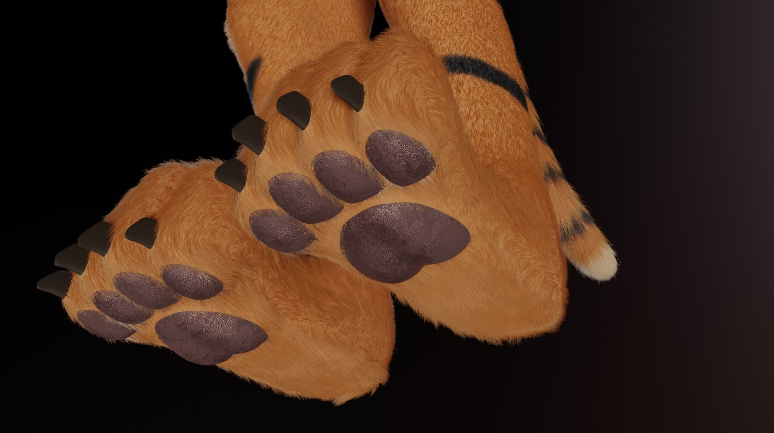 Morgana Anthro Tiger 3D model_14