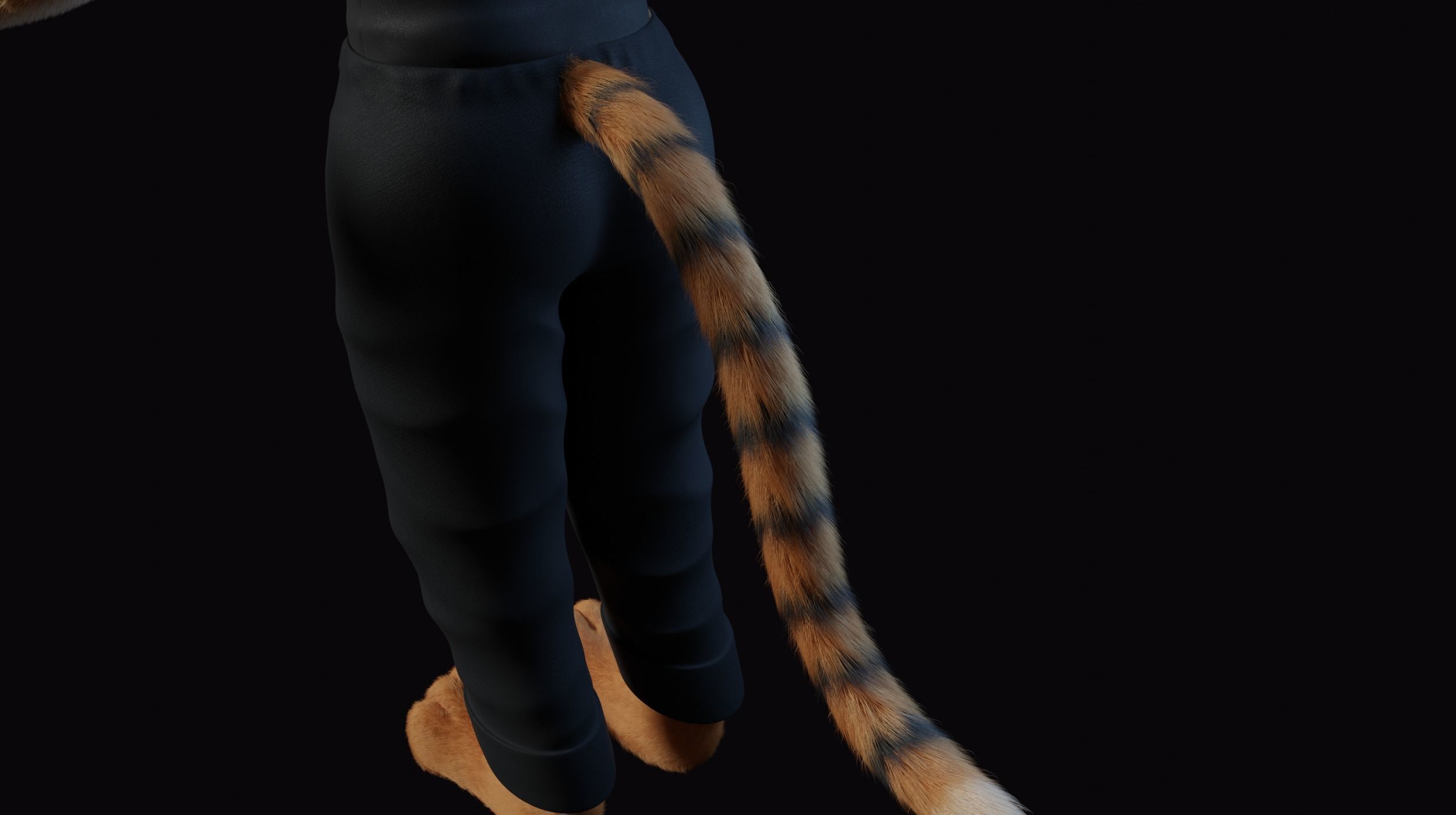 Morgana Anthro Tiger 3D model_31