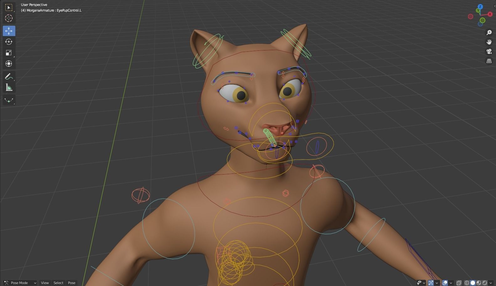 Morgana Anthro Tiger 3D model_49