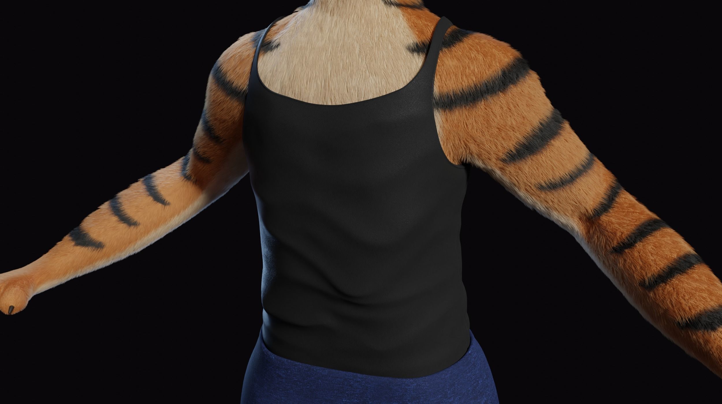 Morgana Anthro Tiger 3D model_26