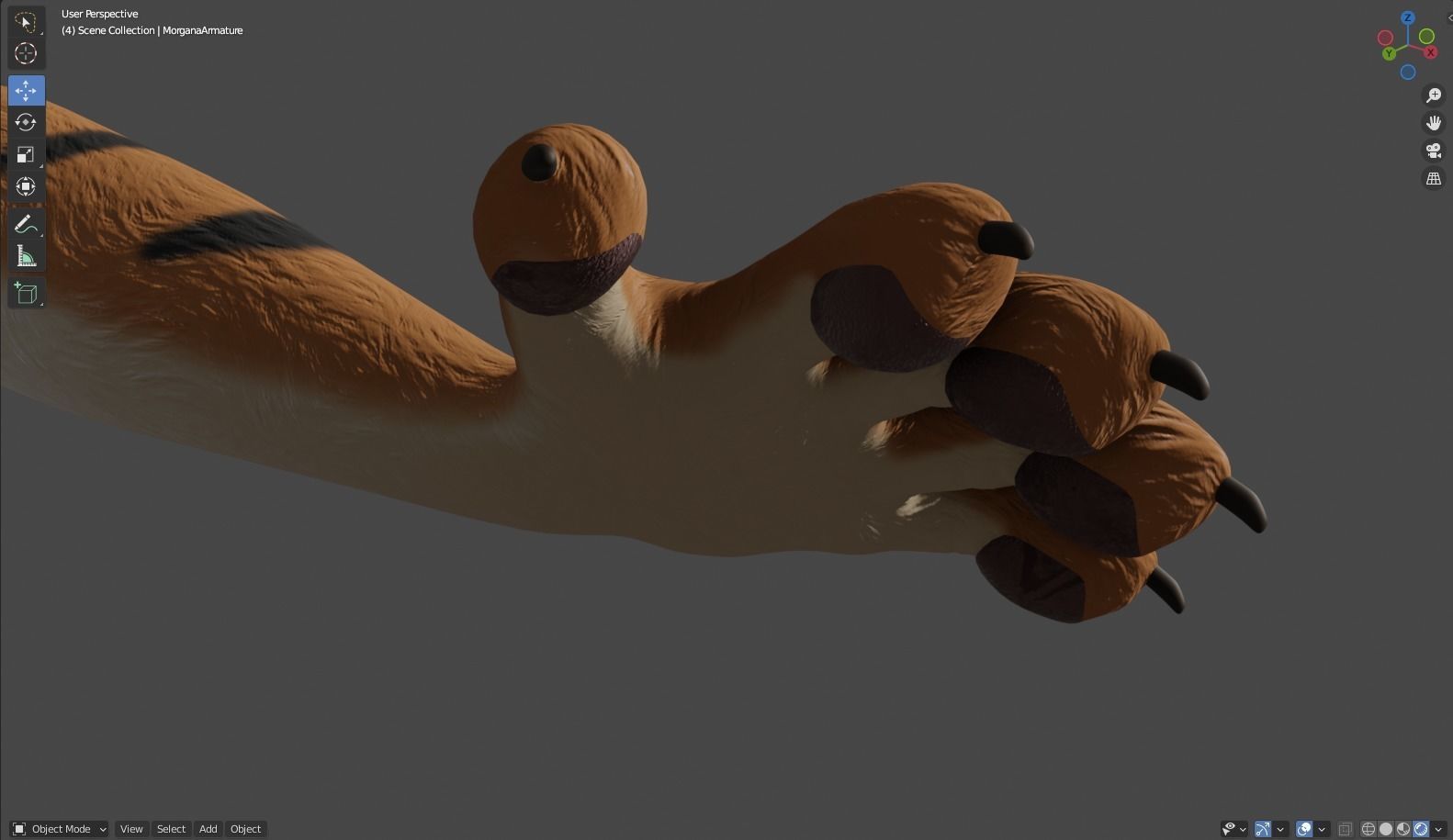 Morgana Anthro Tiger 3D model_69