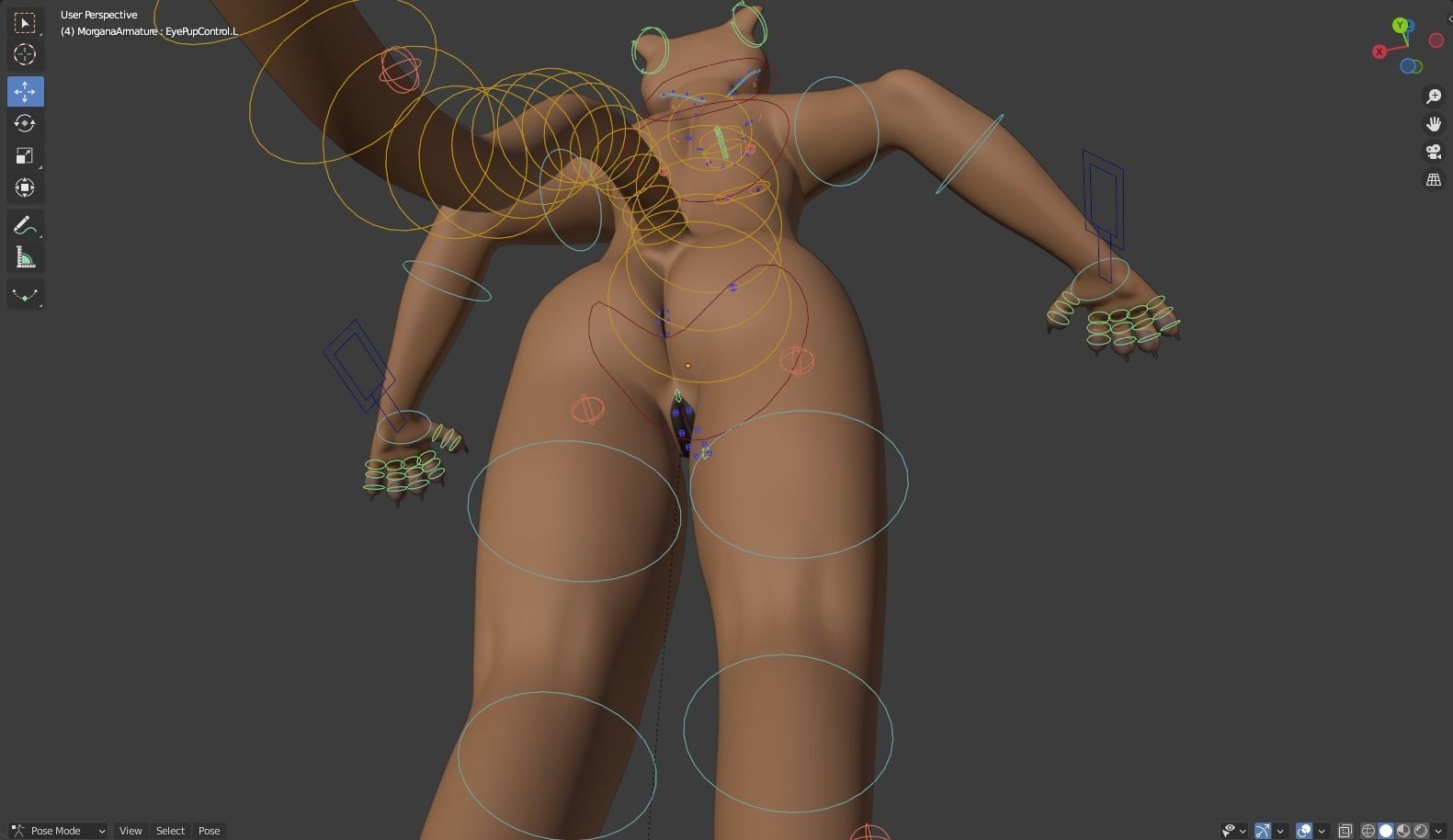 Morgana Anthro Tiger 3D model_47