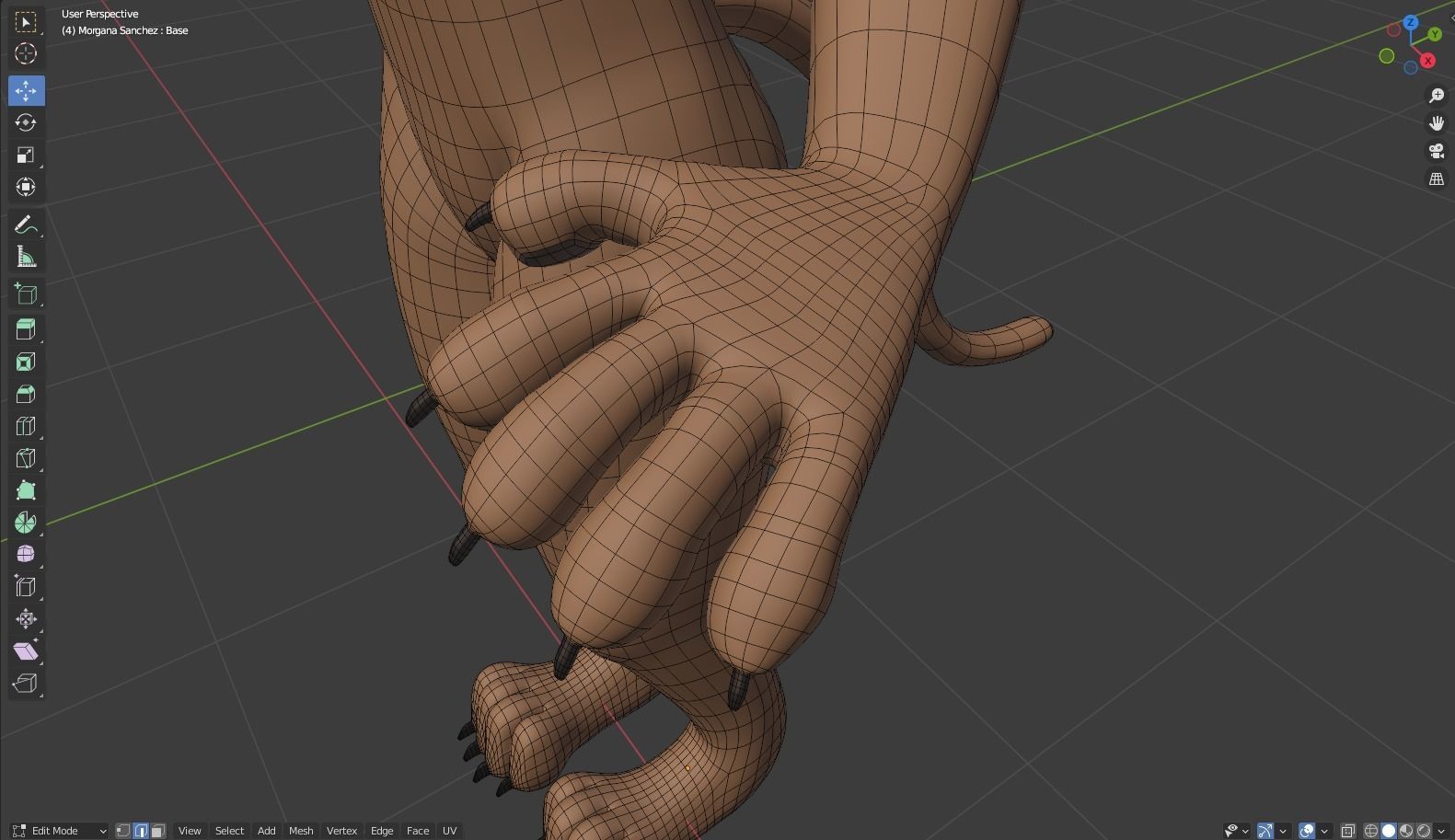 Morgana Anthro Tiger 3D model_55