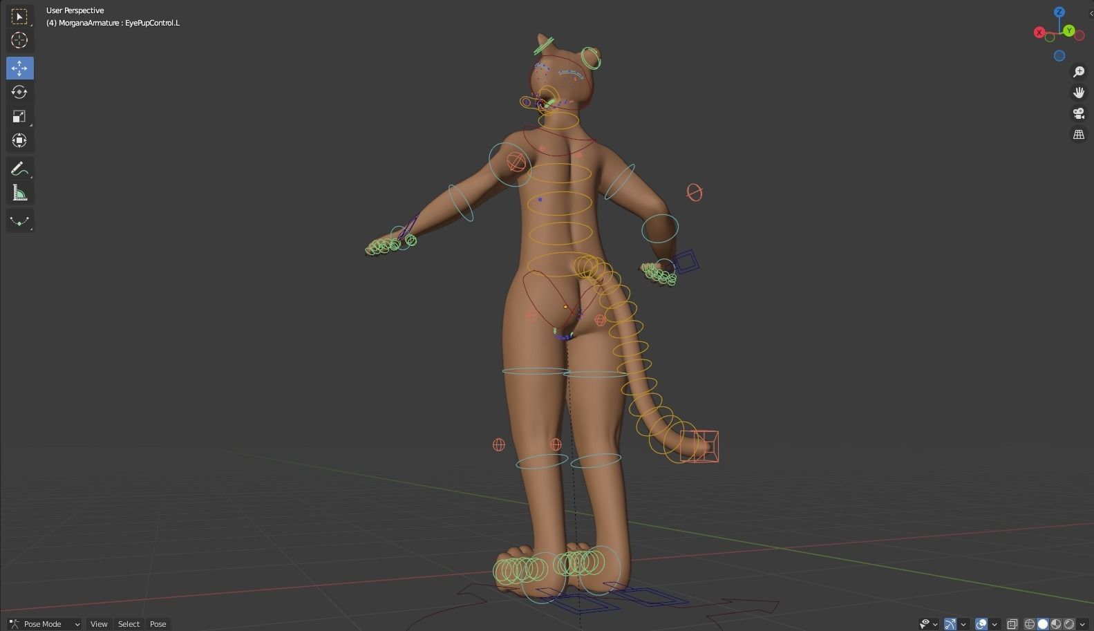 Morgana Anthro Tiger 3D model_46