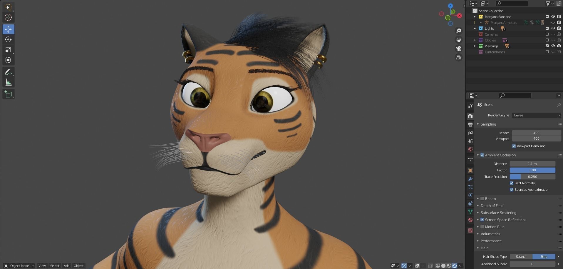 Morgana Anthro Tiger 3D model_71