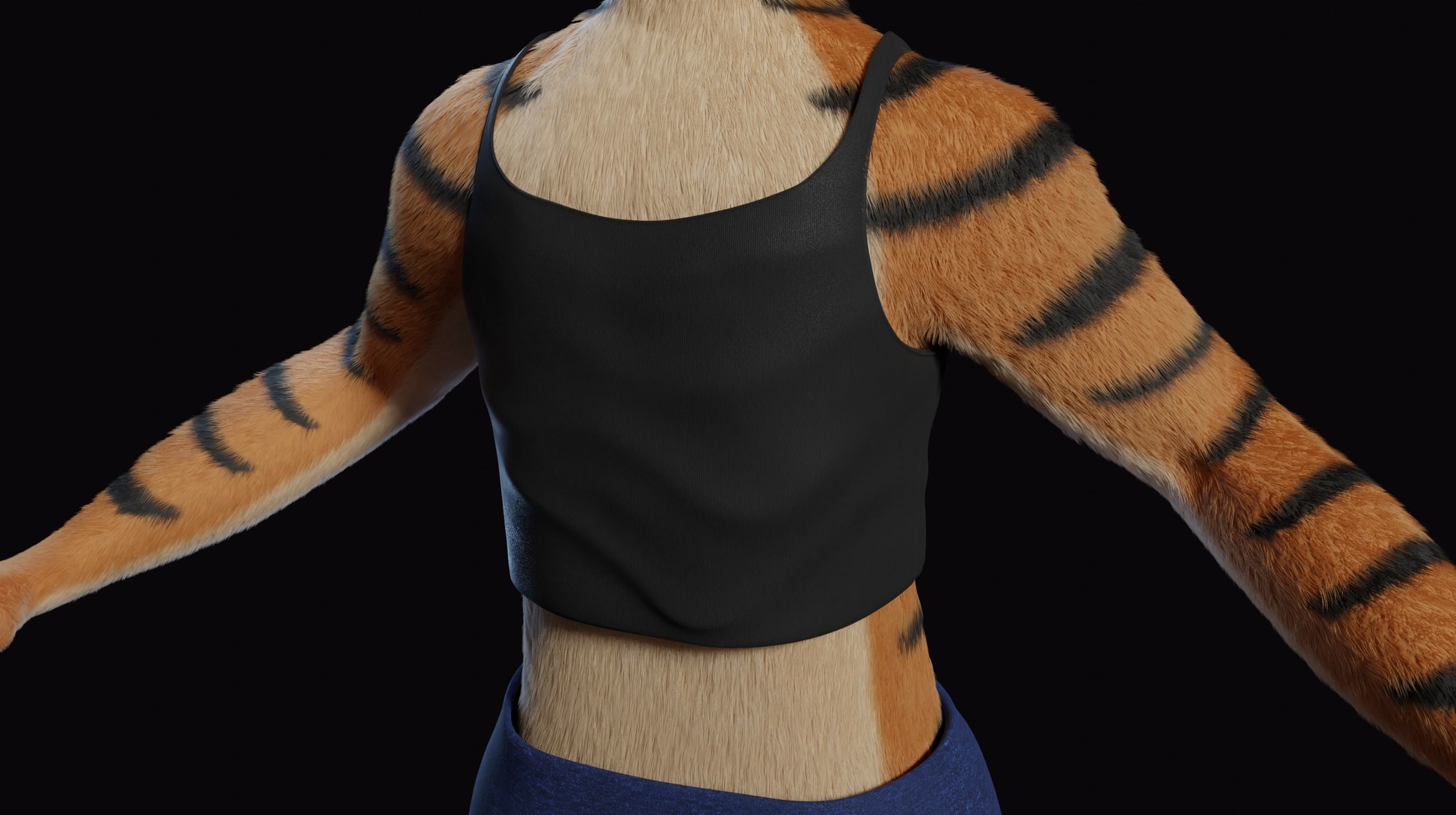 Morgana Anthro Tiger 3D model_28